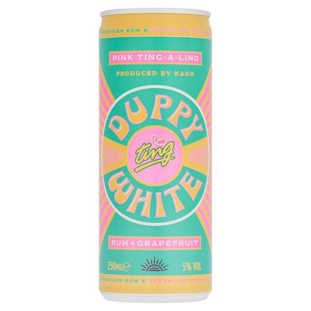 Duppy Share White Jamaican Rum & Sparkling Pink Grapefruit Ting 250ml