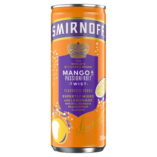 Smirnoff Mango Passionfruit Twist & Lemonade, 330ml