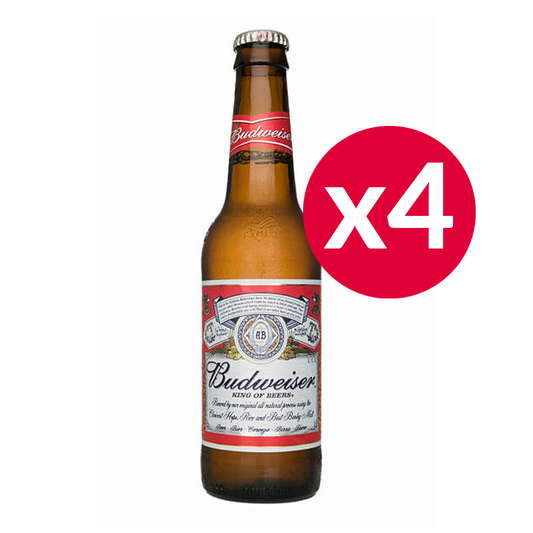 Budweiser Premium Lager, 330ml x 4