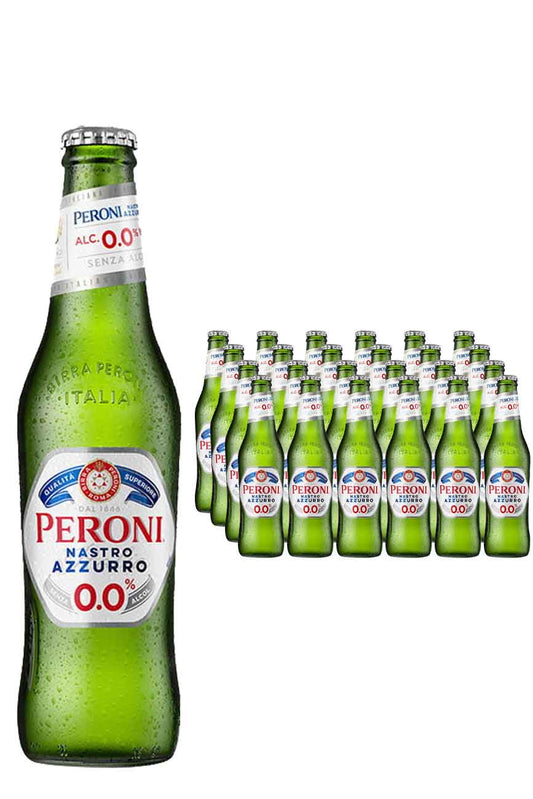 Peroni Nastro Azzurro Premium Lager 0.0%, 330ml x 24