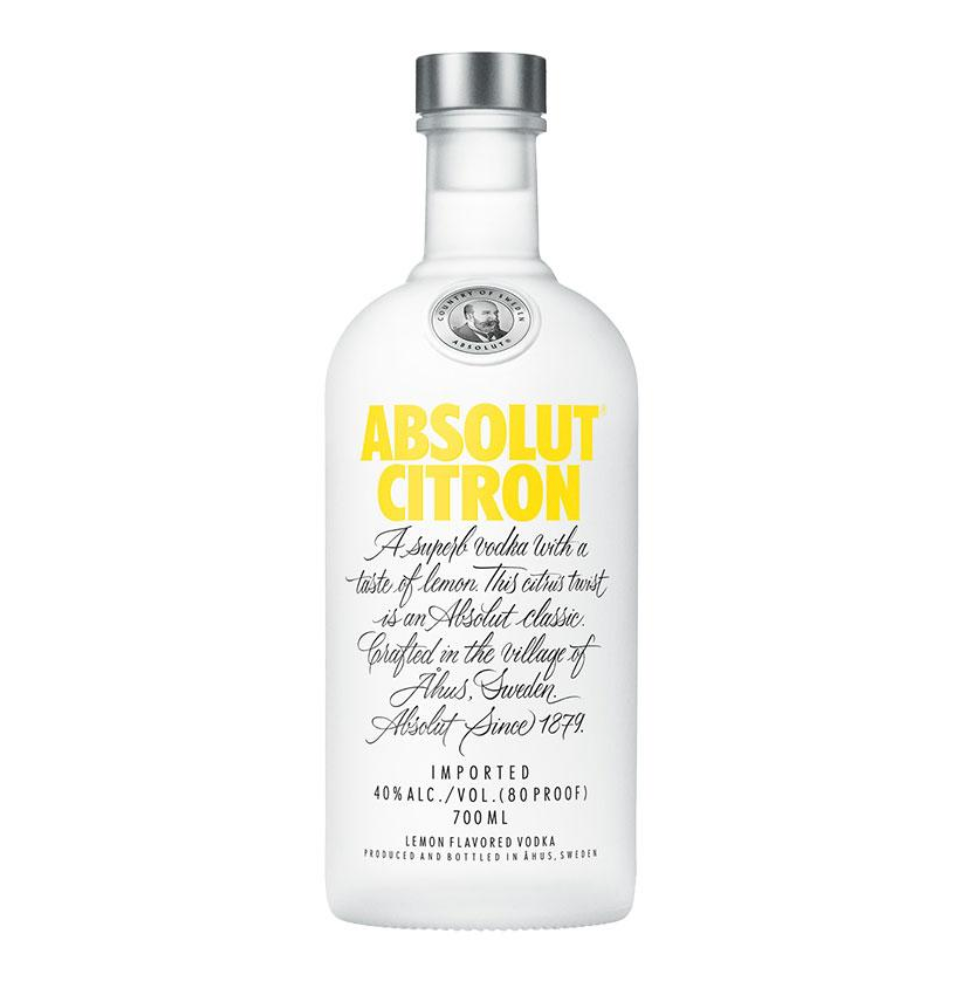 Absolut Vodka, Citron, 70cl