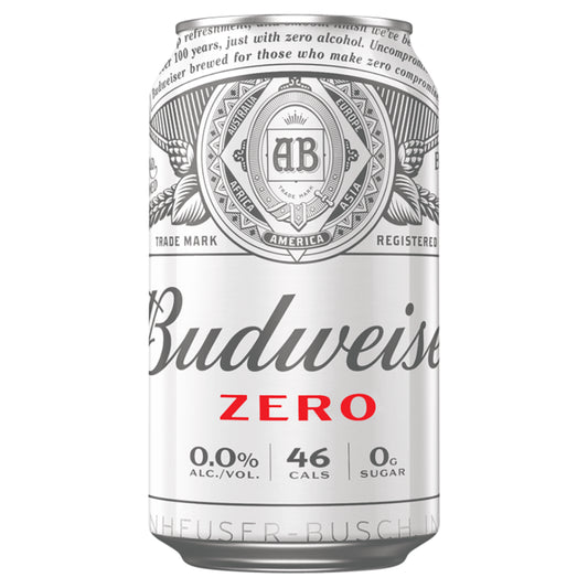 Budweiser 0.0 Alcohol Free Lager 24x 330ml