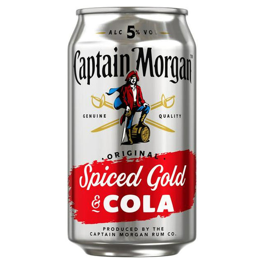 Captain Morgan Spiced Rum & Cola, 330ml