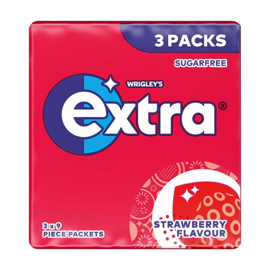 Extra Strawberry Flavour Sugarfree, Chewing Gum