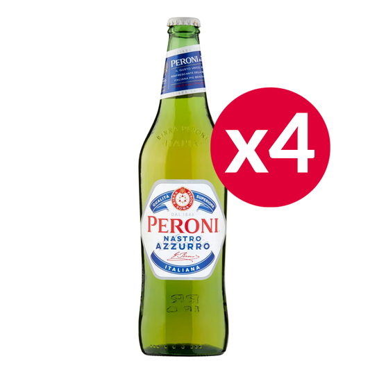 Peroni Nastro Azzurro Premium Lager, 330ml x 4